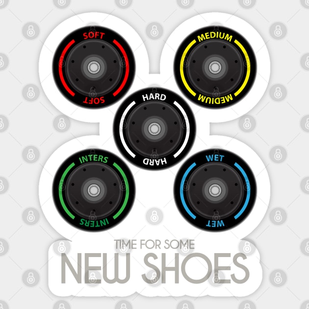 F1 Tyres - New Shoes Sticker by Hotshots